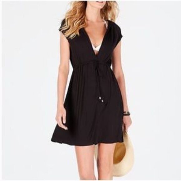 Merona Other - Merona Cover Up Dress V-Neck Black